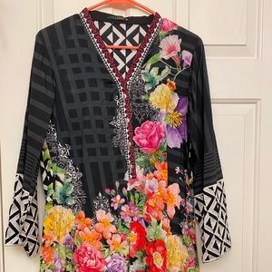 A-line no waist tunic dress 100% cotton